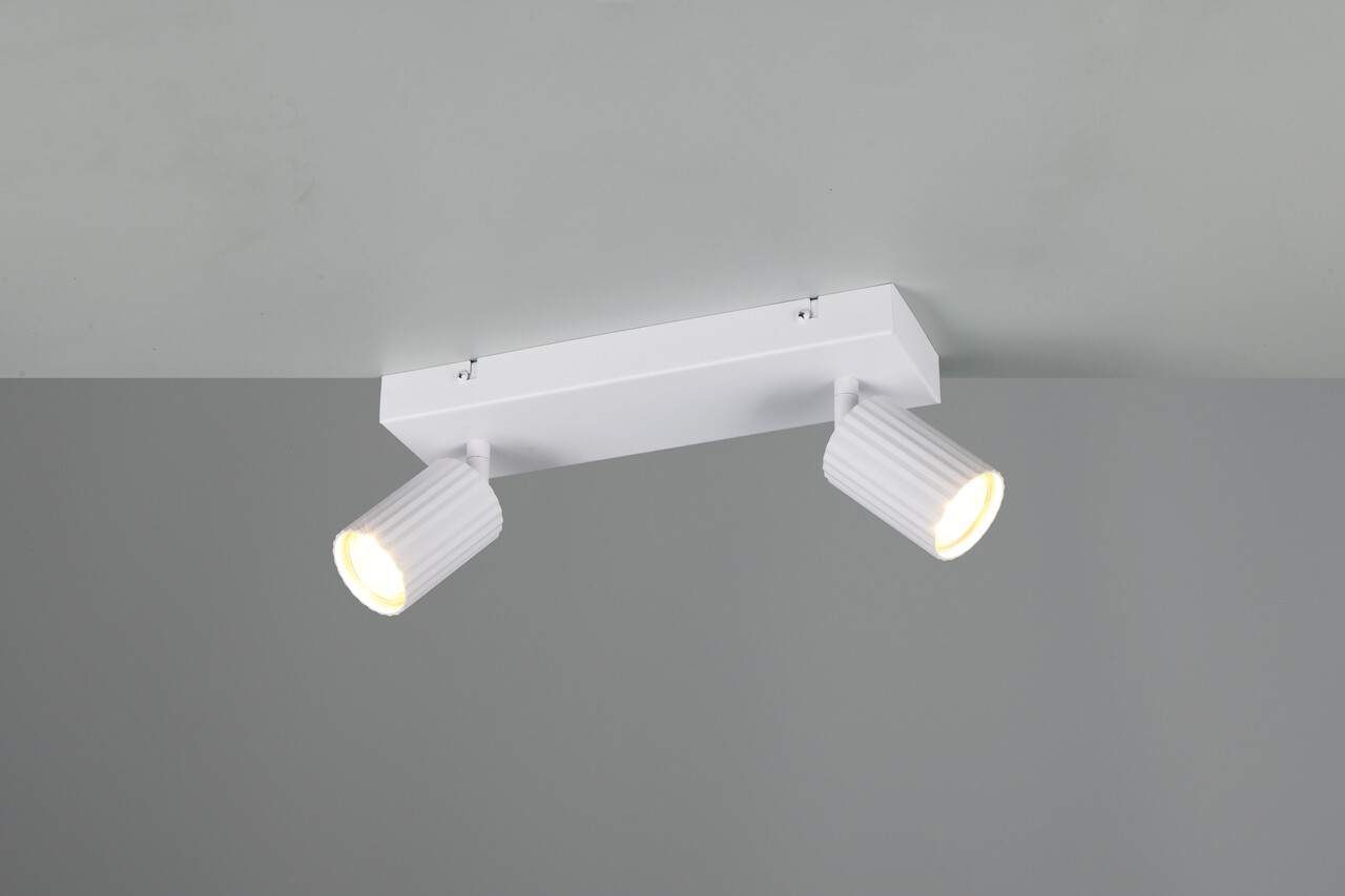 Plafoniera Soka, TRIO, 30x9x14.5 cm, 10W, 2x GU10, metal, alb mat - imagine 5